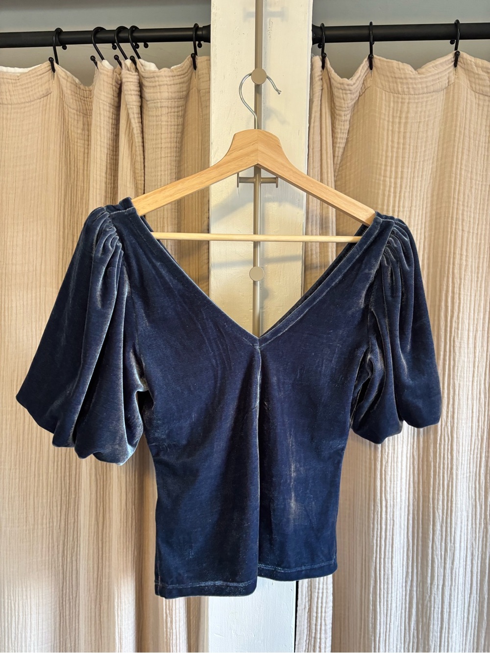 Free People Velour Blouse- XS - Picture 8 of 8